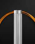 Reyllen Flare PRO CrossFit Speed Skipping Jump Rope Aluminium Handles silver and orange nylon pro cable