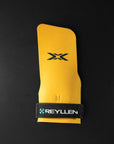 Reyllen BumbleBee X3 Fingerless CrossFit Gymnastic Hand Pull Up Grips top down view single