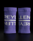 reyllen crossfit lifting sweat bands wrist bands purple pair