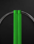 Reyllen Flare PRO CrossFit Speed Skipping Jump Rope Aluminium Handles green and grey nylon pro cable