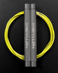 light grey and yellow nylon cable