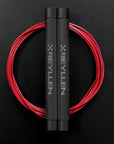 Reyllen Flare MX CrossFit Speed Skipping Jump Rope aluminium handles dark grey and red nylon cable