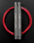 Reyllen Flare MX CrossFit Speed Skipping Jump Rope aluminium handles light grey and red nylon cable