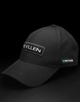 reyllen performance baseball cap hat front angle view black