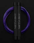 Reyllen Flare MX CrossFit Speed Skipping Jump Rope aluminium handles black and purple pvc cable
