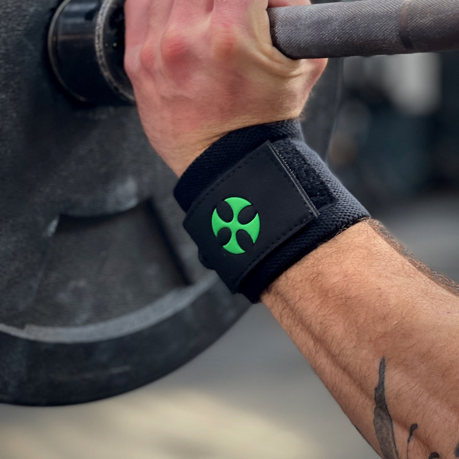 reyllen X1 Wrist Wraps elastic support worn on wrist during lifting