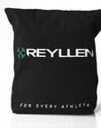 reyllen canvas cotton tote bag black logo view