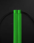 Reyllen Flare PRO CrossFit Speed Skipping Jump Rope Aluminium Handles green and black nylon pro cable