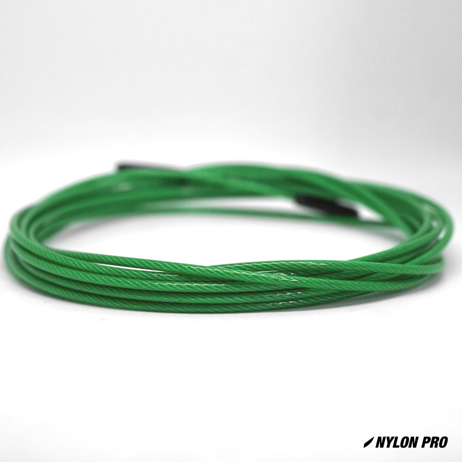 flare speed rope replacement skipping jump cable green nylon coated