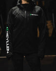 Reyllen Soft Shell Jacket Unisex Polyester Fleece Hood worn by woman front view