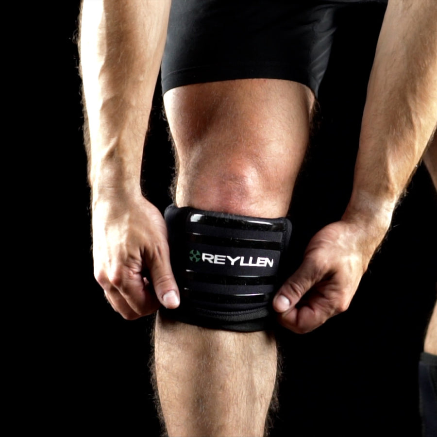 Reyllen Venta X3 7mm Knee Sleeves Neoprene black support anti slip silicone strips