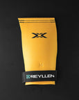 reyllen bumblebee x2 fingerless crossfit gymnastic hand grips top down view single