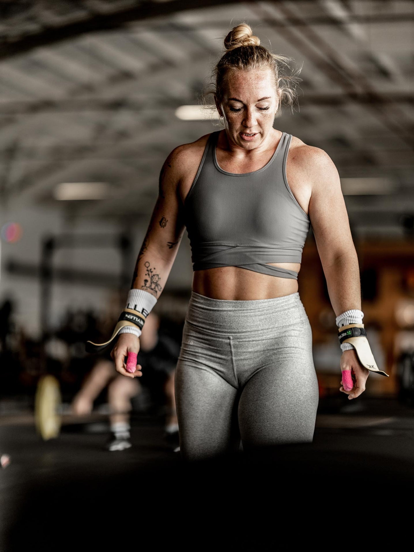 bumblebee crossfit grips female athlete