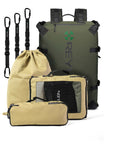 reyllen rx3 crossfit backpack packing cube bundle olive green