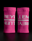 reyllen crossfit lifting sweat bands wrist bands pink pair main profile