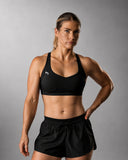 Women's medium support sports bra with removable cups