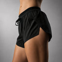 Mesh AirFlex waistband and flat external drawstring on the Women's Echo Short