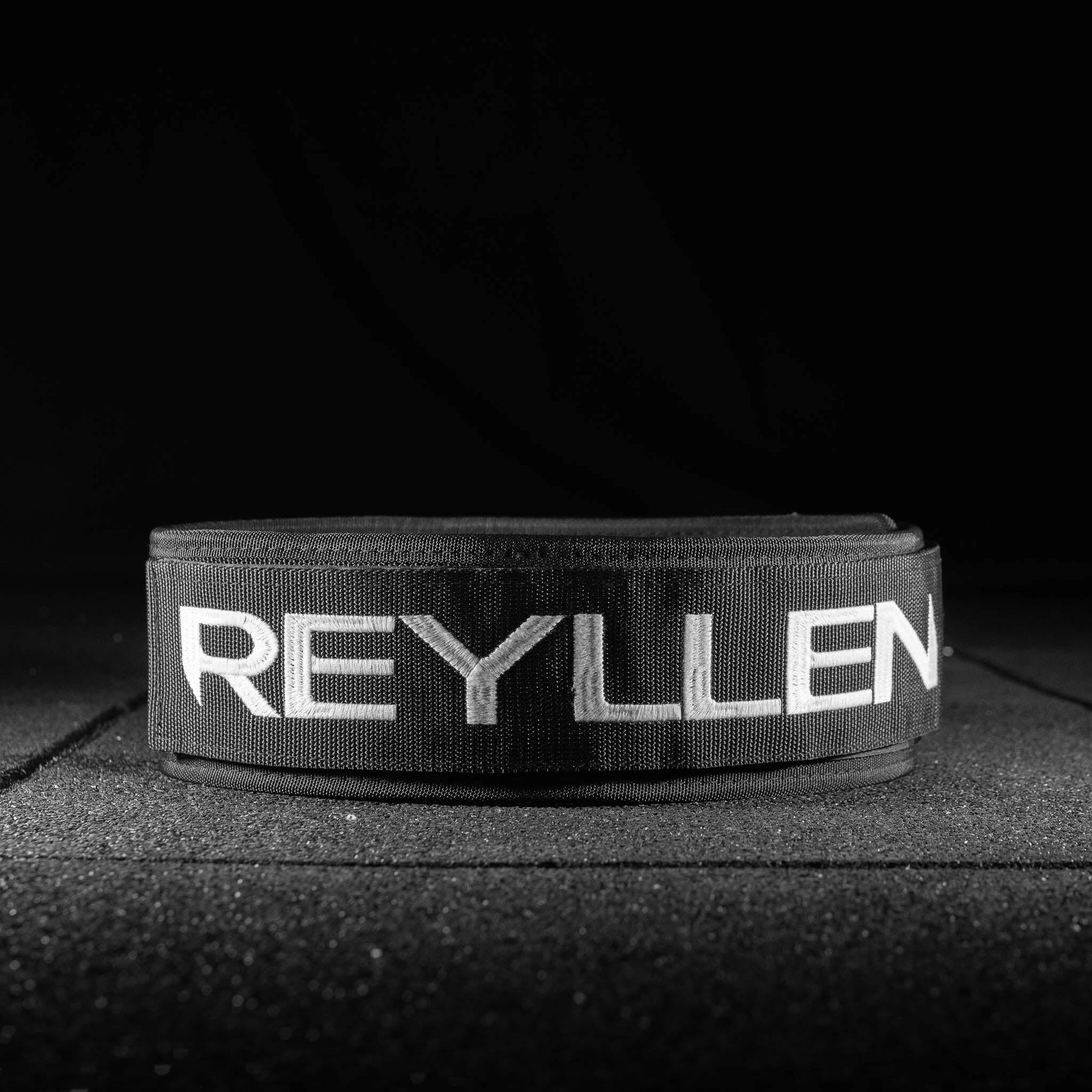 reyllen gx weightlifting belt nylon for crossfit black strap side