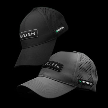 reyllen performance baseball cap hat floating black and grey