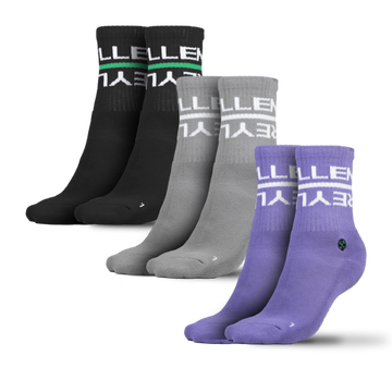 reyllen crossfit athlete socks  black grey purple main profile png