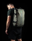 reyllen rx3 crossfit gym backpack duffle green side view