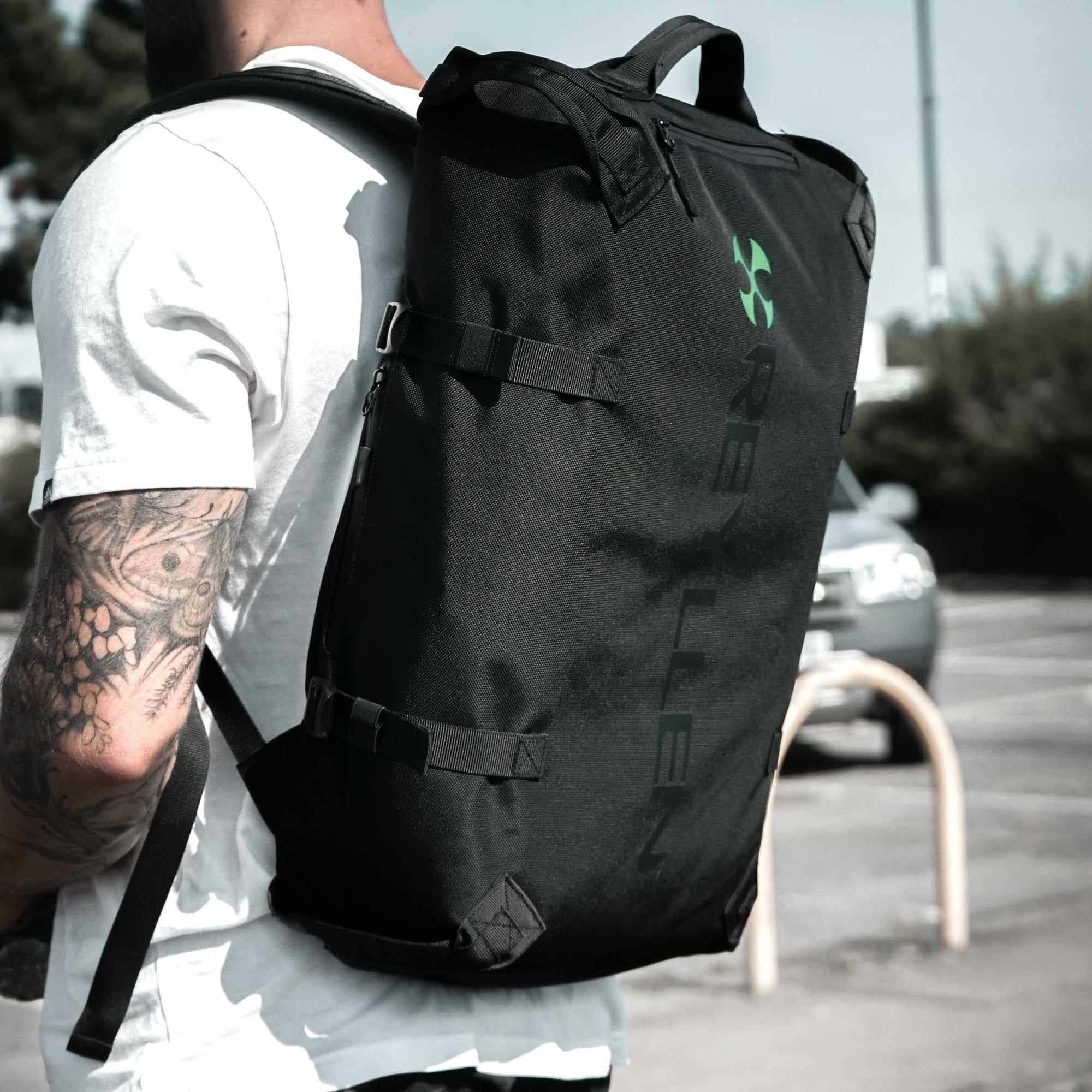 reyllen rx3 crossfit gym backpack duffle black