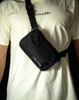 reyllen x-pac tech case pouch sling bag worn on front