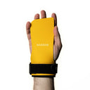 Reyllen BumbleBee gymnastic hand grips for crossfit yellow on white background narrow size
