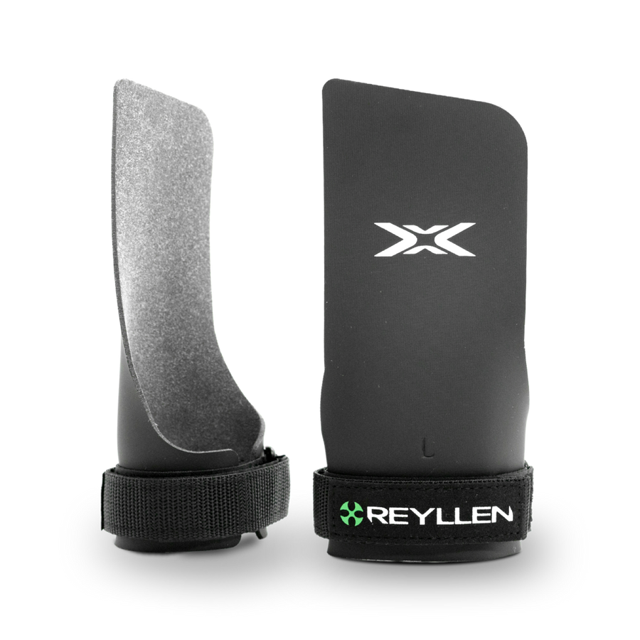 Reyllen Merlin X4 Rubber Fingerless CrossFit Gymnastics Grips Front Profile