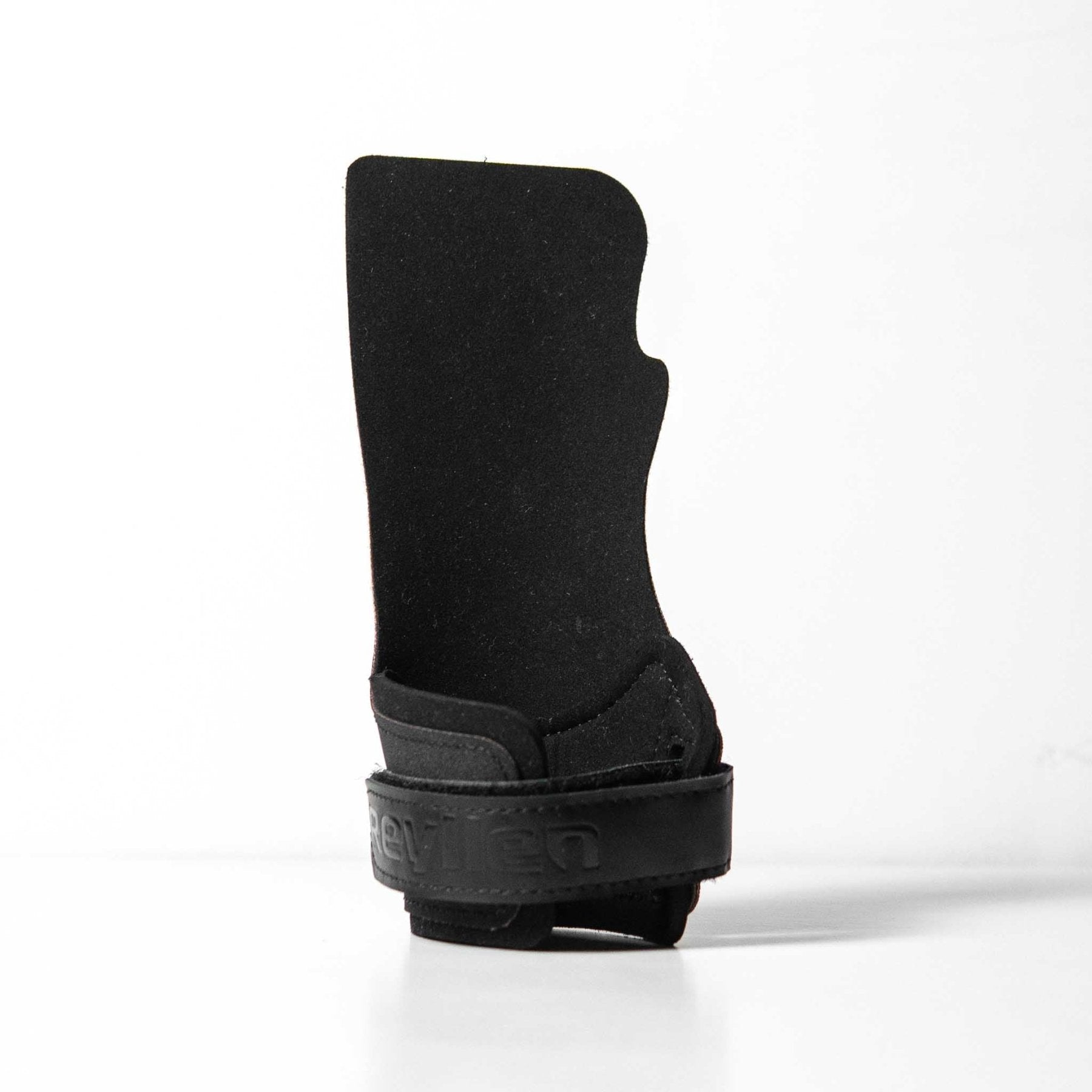 Reyllen Seal Pro Rubber Gymnastic Hand Grips no chalk for crossfit black on white background back view