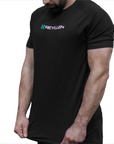 reyllen m2 stretch raglan mens t-shirt showing stretch properties