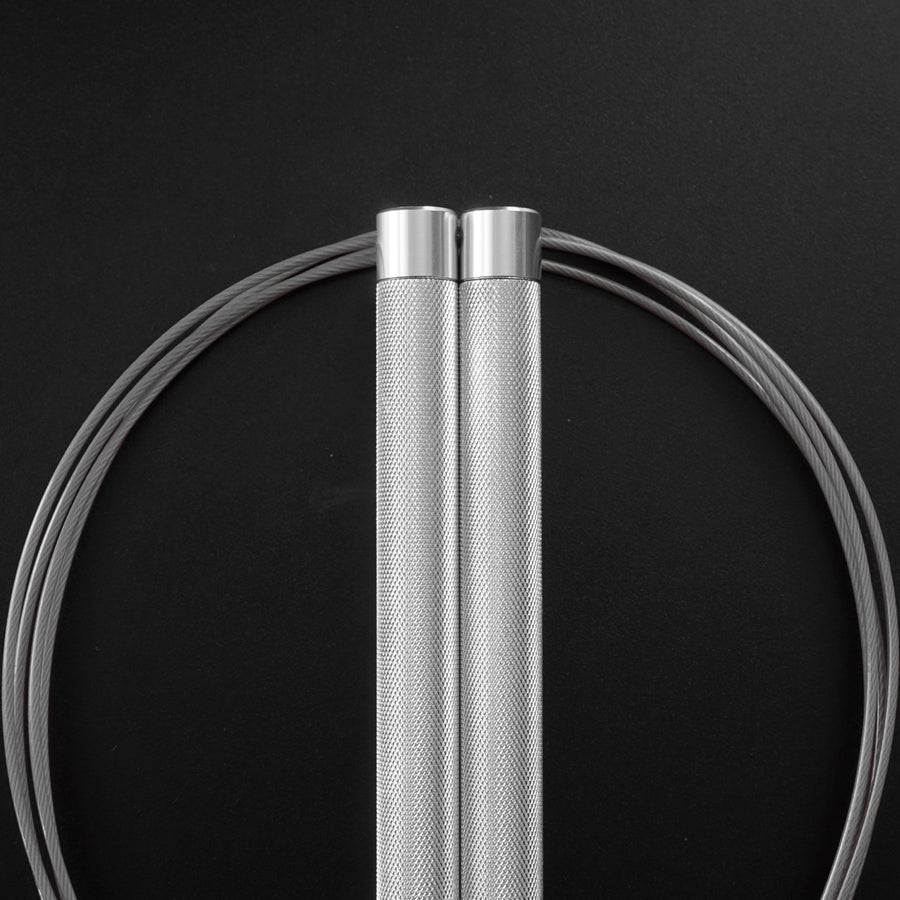 Reyllen Flare PRO CrossFit Speed Skipping Jump Rope Aluminium Handles silver and grey nylon pro cable