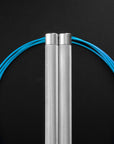 Reyllen Flare PRO CrossFit Speed Skipping Jump Rope Aluminium Handles silver and blue nylon pro cable