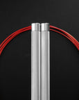 Reyllen Flare PRO CrossFit Speed Skipping Jump Rope Aluminium Handles silver and red nylon pro cable