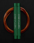 Reyllen Flare MX CrossFit Speed Skipping Jump Rope aluminium handles green and orange pvc cable