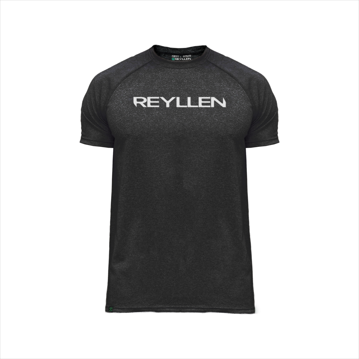 Reyllen m1 t-shirt. Polyester raglan style charcoal black mens 