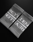 reyllen crossfit lifting sweat bands wrist bands grey pair angle view
