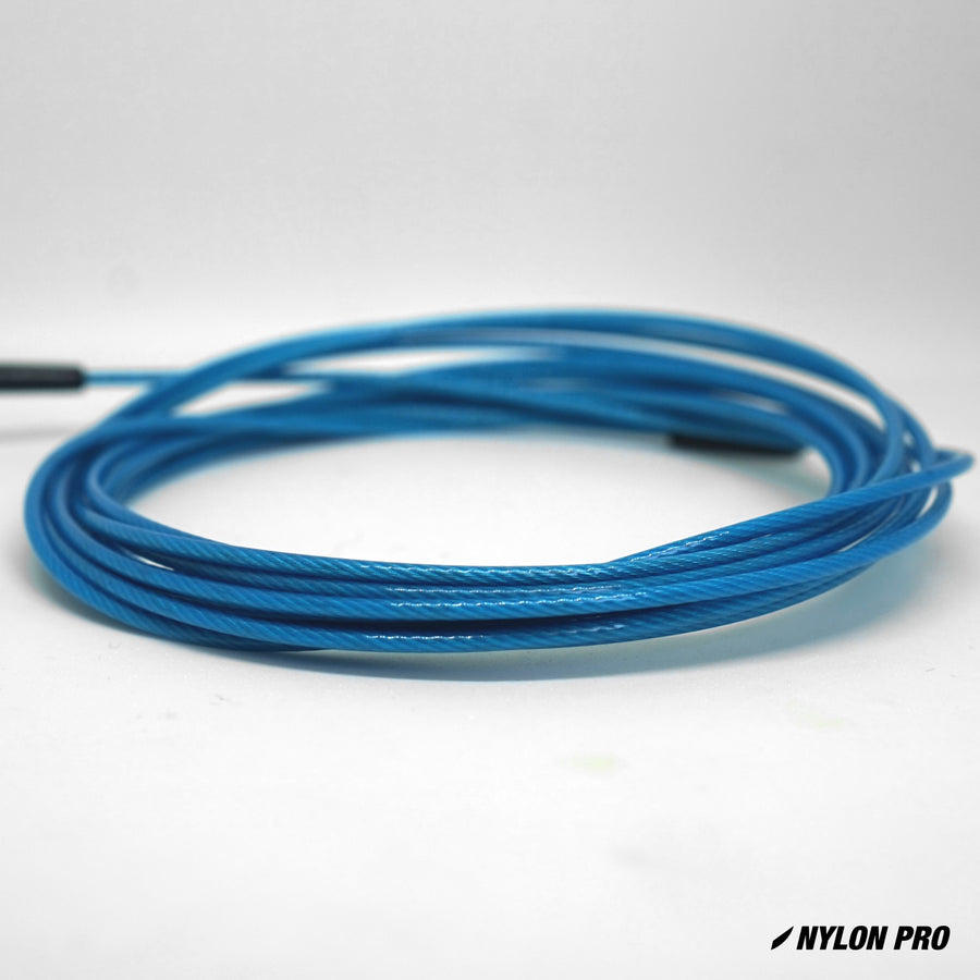 flare speed rope replacement skipping jump cable nylon coated blue