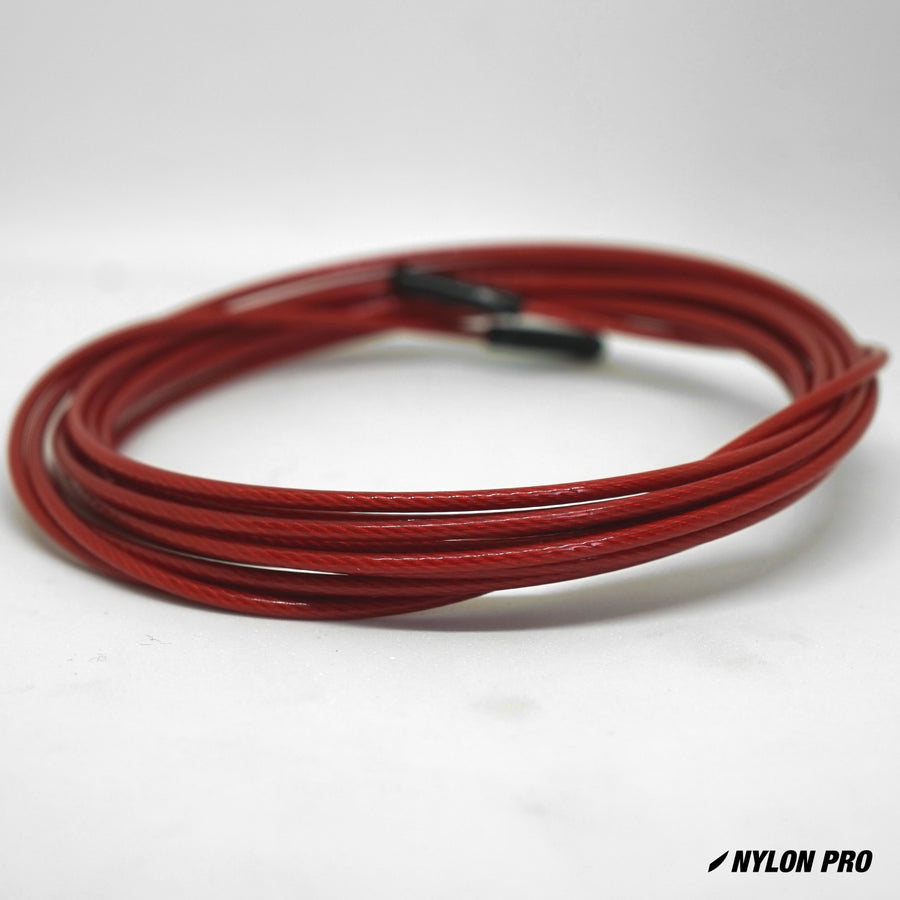 flare speed rope replacement skipping jump cable red nylon coated