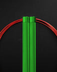 Reyllen Flare PRO CrossFit Speed Skipping Jump Rope Aluminium Handles green and red nylon pro cable