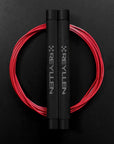 Reyllen Flare MX Speed Skipping Jump Rope aluminium handles black PVC cable red