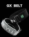 Reyllen GX 4" Nylon CrossFit Lifting Belt promo image of floating belts black and grey