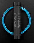 Reyllen Flare MX Speed Skipping Jump Rope aluminium handles dark grey and blue nylon cable