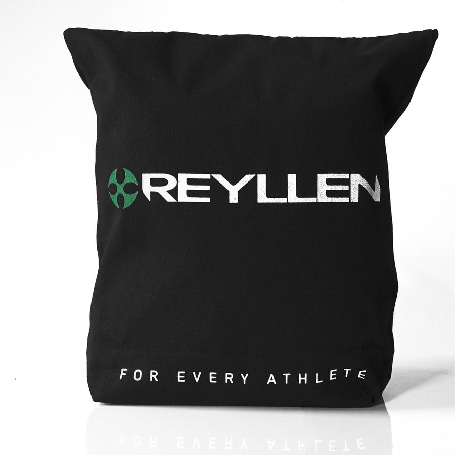 reyllen canvas cotton tote bag black logo view