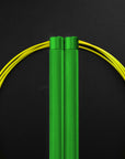 Reyllen Flare PRO CrossFit Speed Skipping Jump Rope Aluminium Handles green and yellow nylon pro cable