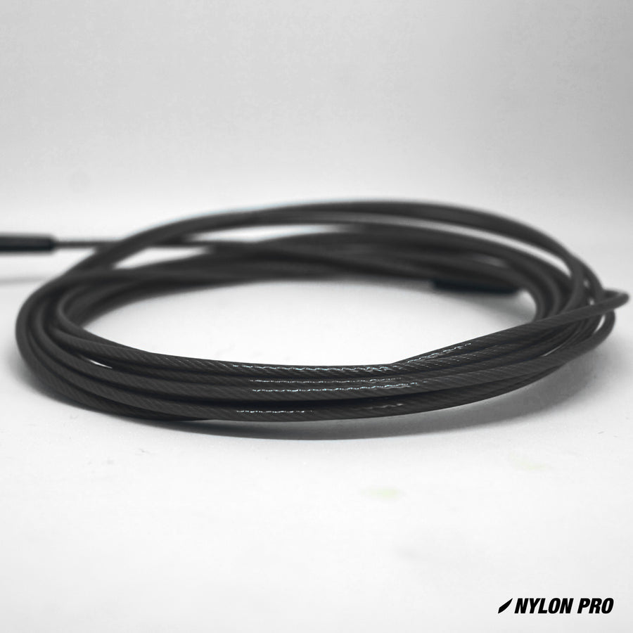 flare speed rope replacement skipping jump black cable nylon coated