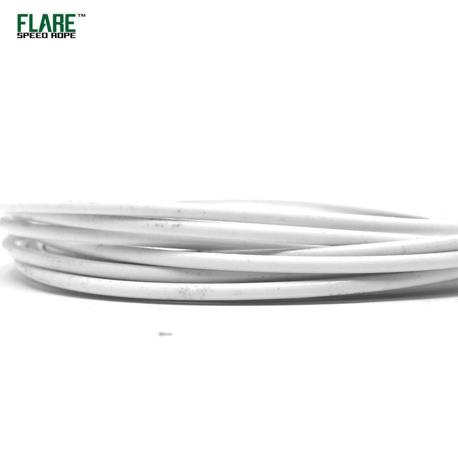flare speed rope replacement skipping jump white cable pvc coated