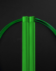 Reyllen Flare PRO CrossFit Speed Skipping Jump Rope Aluminium Handles green and green nylon pro cable