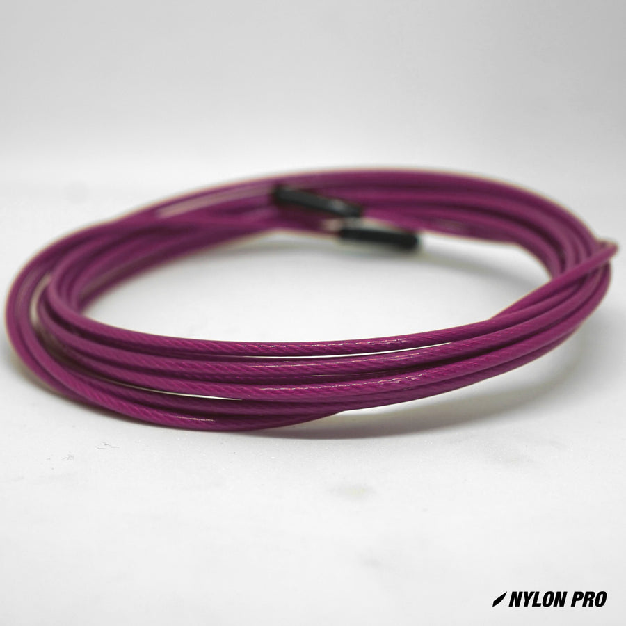 flare speed rope replacement skipping jump cable purple nylon coated